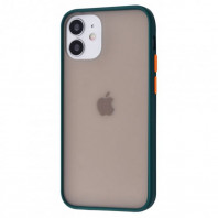 Чехол Shadow Matte на iPhone 12 и 12 Pro Forest green/Orange Чехол Shadow Matte на iPhone 12 и 12 Pro Forest green/Orange